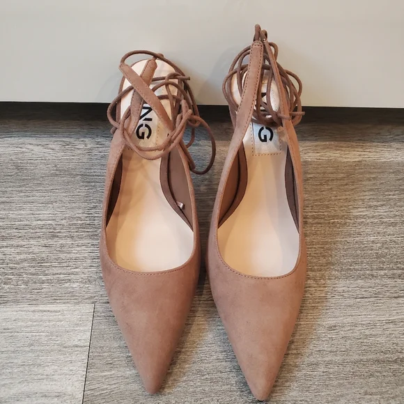 ★SOLD★ Mango Ankle Tie Slingback Heels 37 NWOB - Picture 3 of 15